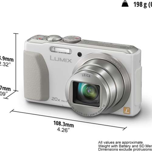 Panasonic tz40, 20倍光學變焦 日版