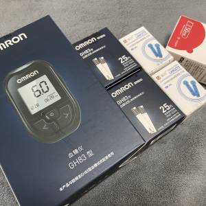 歐姆龍GH 83 血糖儀Omron Home Blood Glucose Monitor +50試紙+50針頭+ 50酒精棉片...