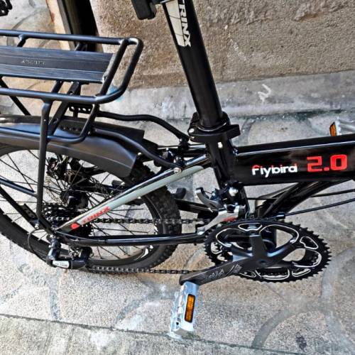 Trinx flybird 2.0摺疊車20吋16速碟煞新舊如圖100%work附前後燈沙板貨架車鈴車鎖已...