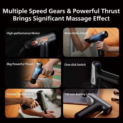 Philips Professional Massage Gun (Titanium Massage Head) Electronic Massager