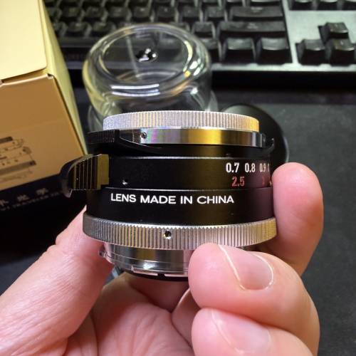 全新 和平鋼嘴 peace lens 仿 Leica steel rim summilux 35 1.4 鏡頭 黑色