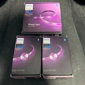 RGB Philips Hue Light Strip 2m + 1m +1m （共4m) 附帶3腳插頭 - alexa Google As...