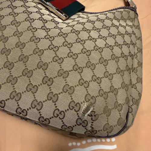 Gucci 經典GG logo 單肩包