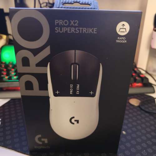 Logitech PRO X2 SUPERSTRIKE 無線類比電競滑鼠(顏色: white) 香港行貨- 100% NEW ...
