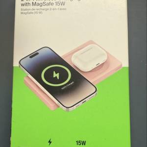 Belkin Boostcharge Pro 2-in1 Wireless Charging Pad with MagSafe 15W
