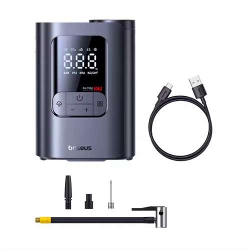 Baseus Car Air Pump LCD Digital Display Wireless Electric Tire Inflator *Compact