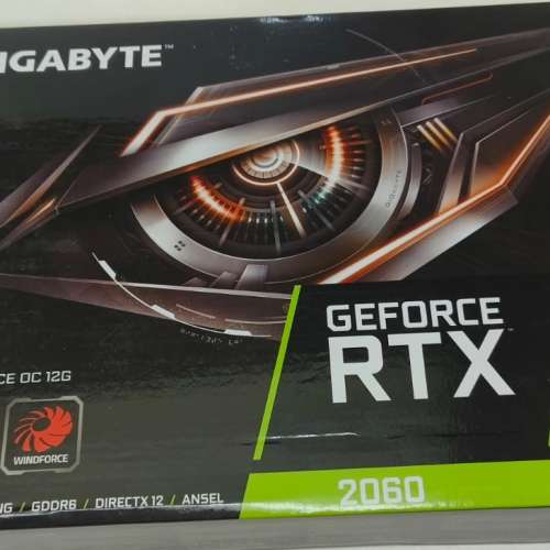 全新 Gigabyte RTX&trade; 2060 WINDFORCE OC 12G
