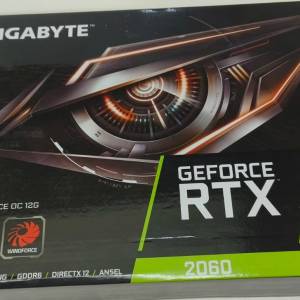 全新 Gigabyte RTX&trade; 2060 WINDFORCE OC 12G