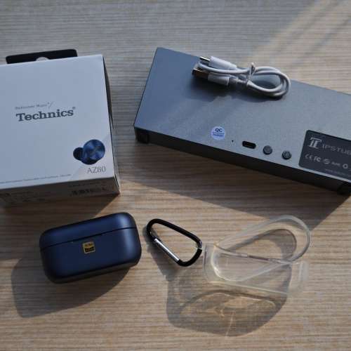 95%新 Technics EAH-AZ80 深藍色 水貨 LDAC 三裝置連接 AZ80 動圏單元 送 IPS Tube ...