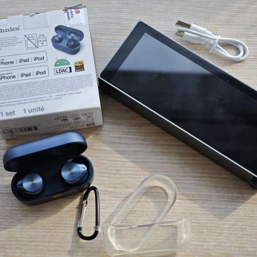 95%新 Technics EAH-AZ80 深藍色 水貨 LDAC 三裝置連接 AZ80 動圏單元 送 IPS Tube ...