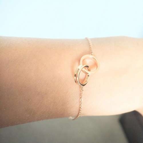 Tiffany interlocking circles in rose gold