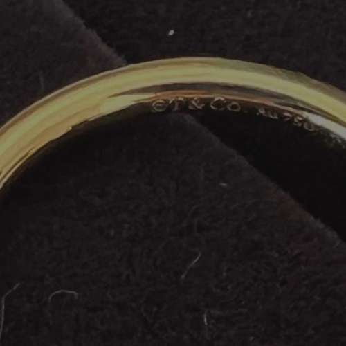 Tiffany t ring yellow gold 6