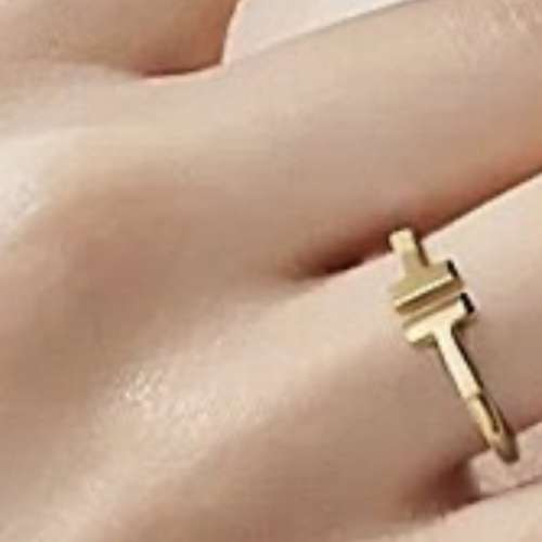 Tiffany t ring yellow gold 6