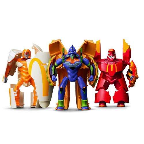 全新未開日本麥當勞 X 新世紀福音戰士 McDonald's x EVA 變形 限定 Figure