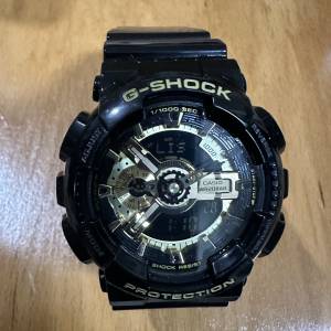 CASIO G-Shock GA-110GB-1A 黑金手錶