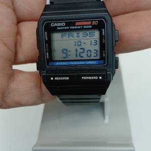 全新Vintage Casio DB53 50 Tele-Memo Data-Bank Digital Watch ( W/Exotic Langua...