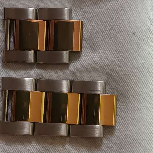 ROLEX  Clean廠 金鋼錶帶。三格金鋼。兩格玫瑰金鋼。
