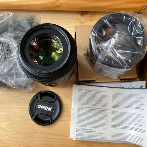 Nikon AF-S VR micro 105mm F2.8G with Nikon Filter  100% work 98% New