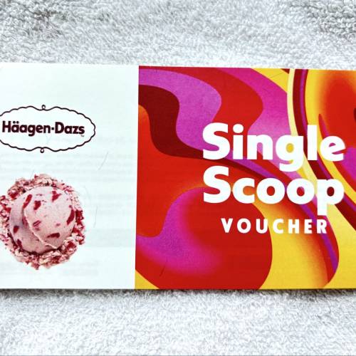 haagen dazs 單球雪糕禮券 ice-cream voucher