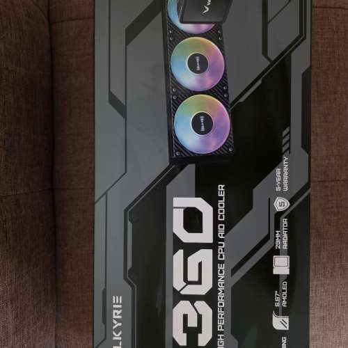 港行(五年代理保養） Valkyrie N360 360mm 水冷散熱器 - 黑色