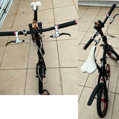 Dahon Dove 14 寸 摺車 以配 Litepro 牙盤, 輪組,快拆脚踏 etc...朋友清屋出售HK$7...