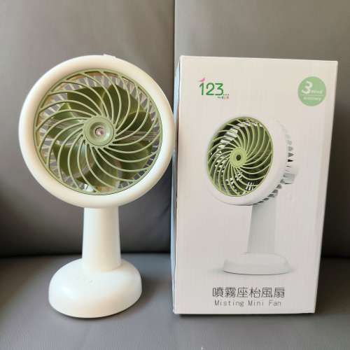 [全新] 充電式噴霧小型座枱風扇