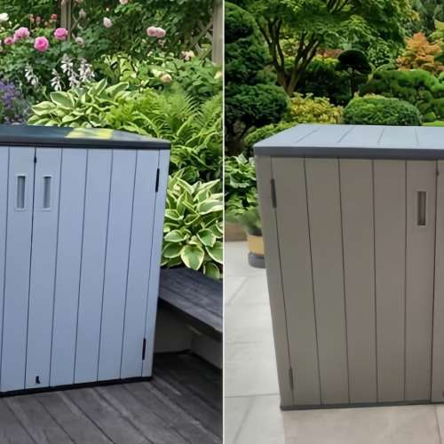 HDPE樹脂戶外防水防曬儲物櫃・大容量花園天台收納箱 | HDPE resin outdoor  storag...