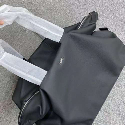 全新Zegna Raglen鹿皮旅行袋