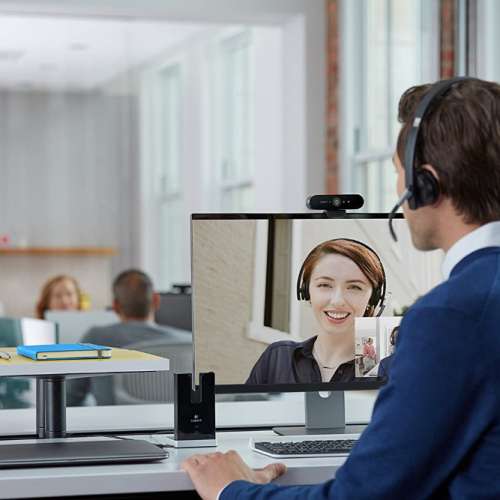 Logitech BRIO 4K Pro Webcam,羅技4K網路攝影機,具備 HDR 功能並支援 Windows Hell...