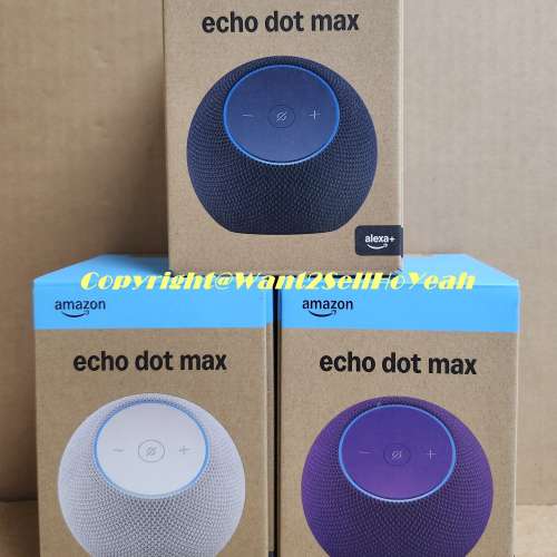 (美版!)Amazon Echo Dot Max, 2025 Release,Smart Speaker with Alexa+ 亞馬遜智能...