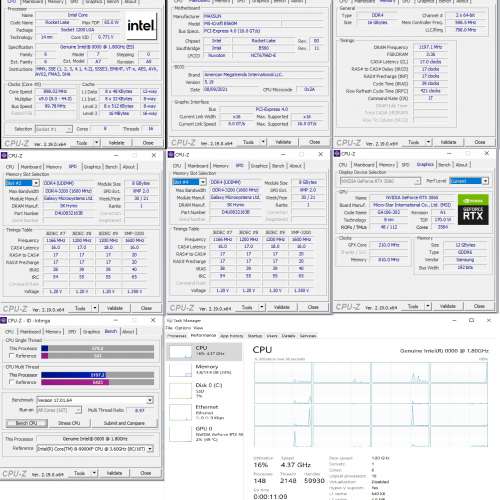 全套 3060 11900ES 16G DDR4 主機 + 27吋顯示器 打機工作電腦