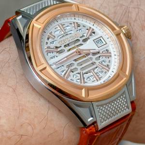 近全新 自動 Franck Muller X Roberto Cavalli 瑞士製 大裝 42MM 機械腕錶 FULL SE...