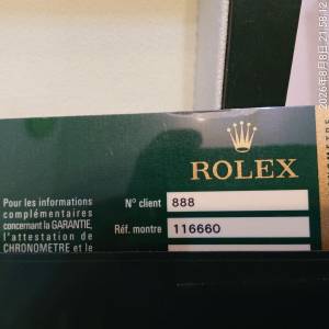 Rolex 116660原裝表盒