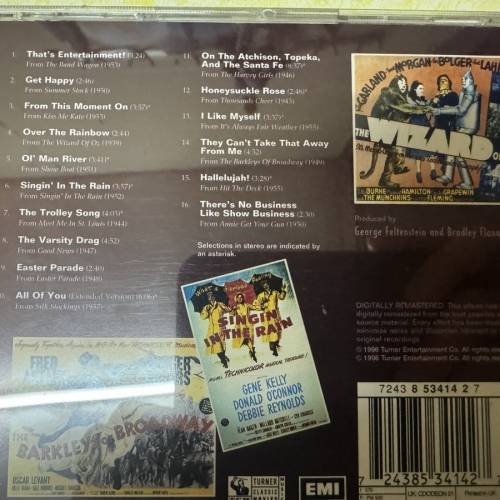 16 Track Music CD: That's Entertainment! - The Best Of The M-G-M Musicals