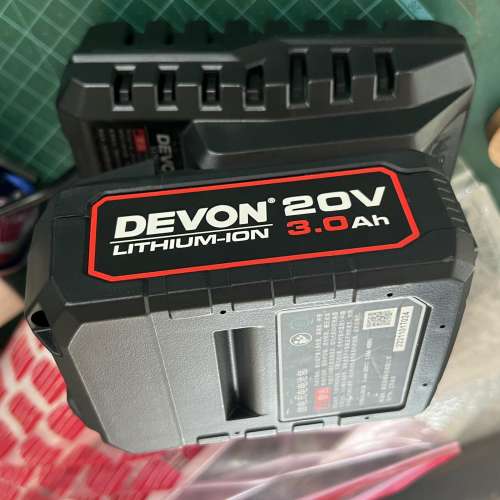 大有 DEVON 20V 3.0 AH電池 + 充電器 清屋出售 HK$180.00