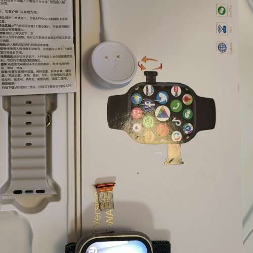 99新-華強北智能手表.可以插卡上網打電話.有攝影鏡頭可以旋轉英文簡體字九龍灣交收...