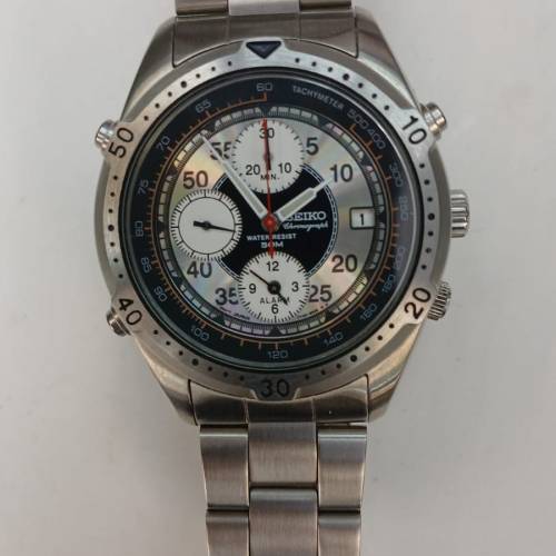 罕有全新Vintage 1990 Seiko 7T32-6J60 Alarm Chronograph