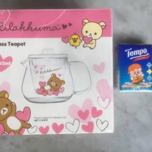 $100 鬆弛熊 - Rilakkuma 日本限定輕鬆熊玻璃茶壺 Glass Teapot (450ml) [絕版]