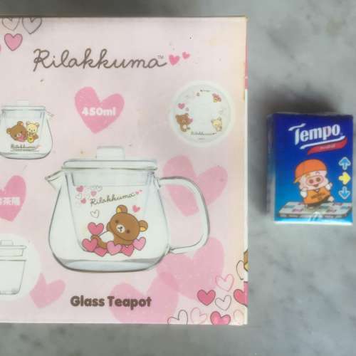 $100 鬆弛熊 - Rilakkuma 日本限定輕鬆熊玻璃茶壺 Glass Teapot (450ml) [絕版]