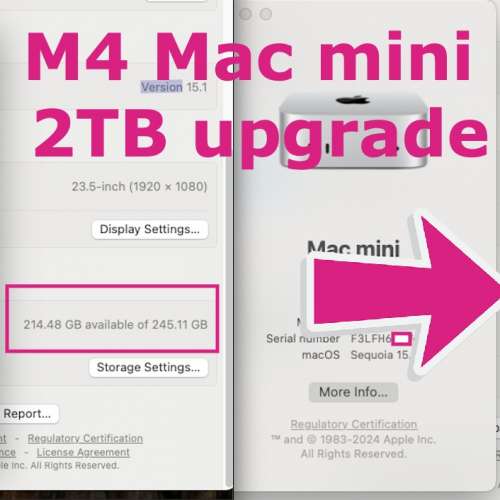 維修Mac m1-m5 Macmini MacBook iMac Mac studio SSD 升級服務