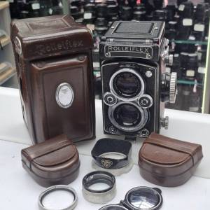 ROLLEIFLEX CARL ZEISS PLANAR 75MM F3.5 NO.2 MACRO CAP HOOD 全正常
