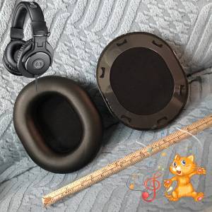 🎧 fitsAUDIO-TECHNICA ATH-M70x M70 BLACK 3rd Party Cushions NEW 全新 代用 耳機...
