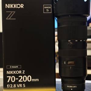 Nikon Nikkor Z 70-200mm F/2.8 VR S, 買咗返嚟用過一次,not canon,sony,fujifilm