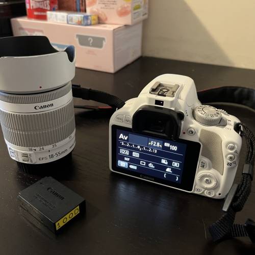 Canon EOS 100D 白色 2鏡2電