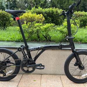 亮光黑色 2026 JAVA ECO 7s AL 7速 碟剎 20吋 406 鋁合金折叠車 ( 三折叠小布 國布 ...