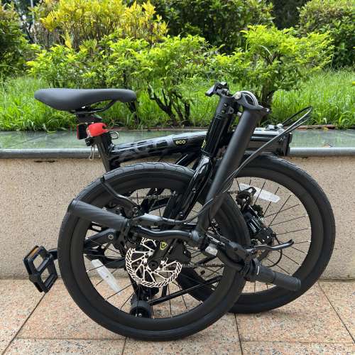 亮光黑色 2026 JAVA ECO 7s AL 7速 碟剎 20吋 406 鋁合金折叠車 ( 三折叠小布 國布 ...