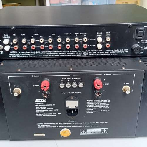 美國 Adcom 前級和 Nelson Pass 設計全 Power MOSFET Pass招牌後級