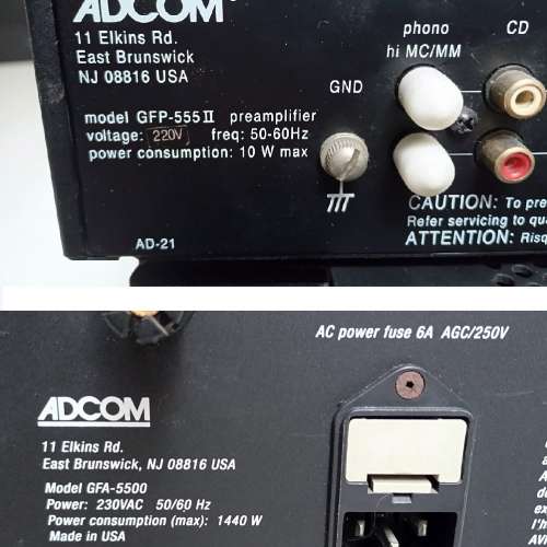 美國 Adcom 前級和 Nelson Pass 設計全 Power MOSFET Pass招牌後級