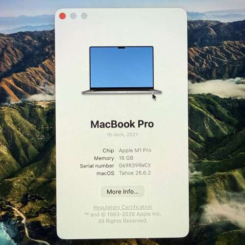 Macbook Pro M1 Pro 2021 16"