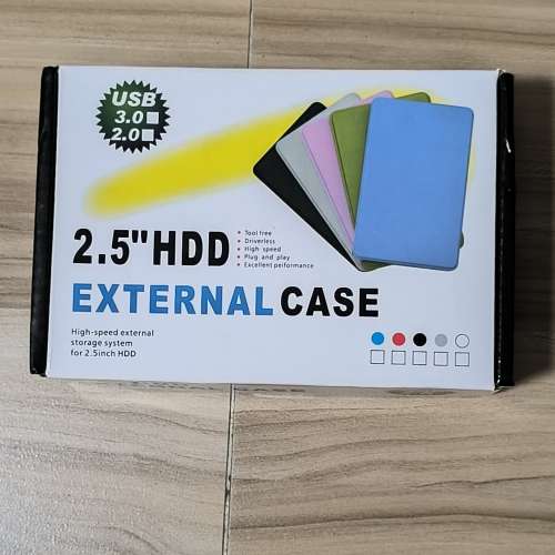 全新外置硬盤盒 + 1.8寸 二手 500GB 硬碟